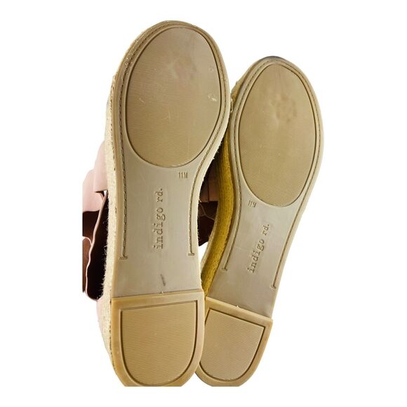 Indigo Rd. Irhaide Womens Espadrille Wedge Sandals Pink Scallop Straps 11M - Picture 7 of 8